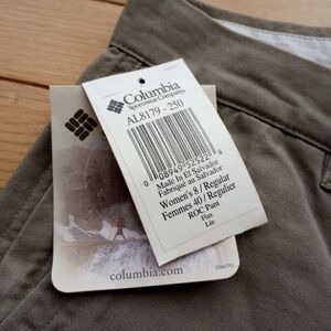 COLUMBIA WOMEN'S TAN OUTDOOR ROC PANTS size 8 regular